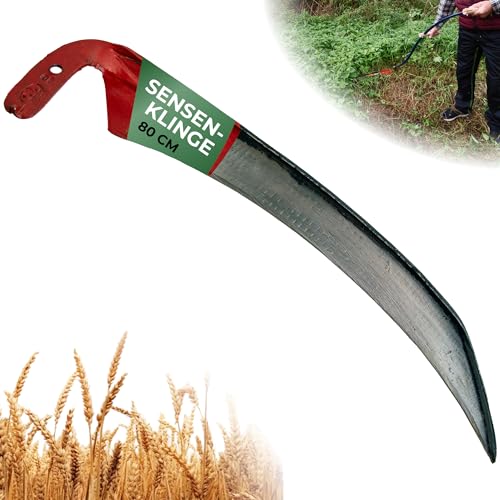 STREND PRO Sense 80 cm | Geschmiedetes Sensenblatt für Gras & Getreide | Scharf, langlebig & ideal für Wiesen, Feld & Garten