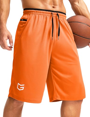 Image of G Gradual Men's Long Basketball Gym Shorts 9 inch /11 inch with Pockets