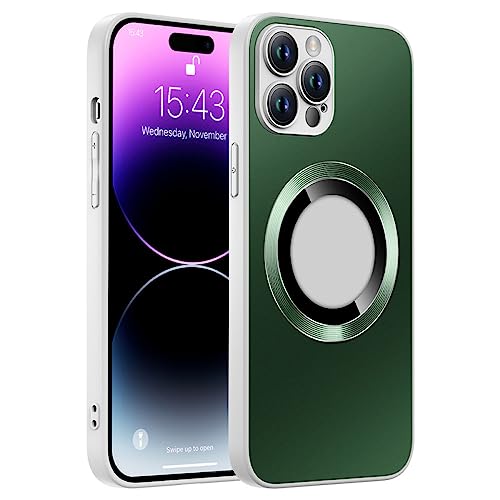 Coque d'armure hybride en métal mat pour iPhone 11 Pro Max ENILSA verte sans fil