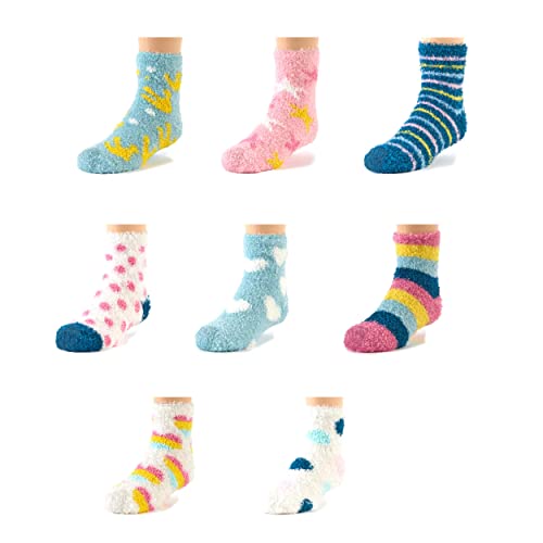 The Lakeside Collection Kids' 8-Pk. Super-Soft Cozy Socks - Girls' Icon2