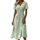 Summer Dresses for Women 2026 Floral Casual V Neck...