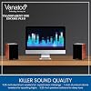 Vanatoo Black Transparent One Encore Plus Near Field Studio Monitor Speakers Pair for TV, PC, Gaming. Powered Speakers for Desktop and Room. AUX, USB, Bluetooth, Toslink Optical, Coax, Remote.