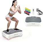 Plaque de vibration Exercise Machine, Power Waver Plate-forme de vibration pour le drainage lymphatique,Whole plaque de vibration du corps Machine aide la perte de poids façonnage 330lbs (Noir)