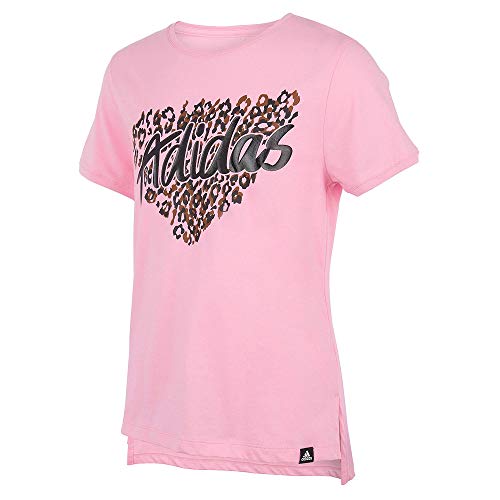 adidas Girls Short Sleeve Drop Tail Tee