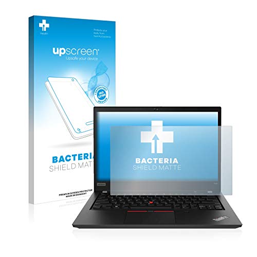 Preisvergleich Produktbild upscreen Antibakterielle Entspiegelungs-Schutzfolie kompatibel mit Lenovo ThinkPad T495 Touch - Anti-Reflex Displayschutzfolie matt, Anti-Fingerprint