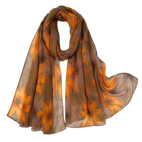 E-Clover Fall Scarf for Women Lightweight Autumn Scarves Fashion Shawl Wraps Travel Scarf
