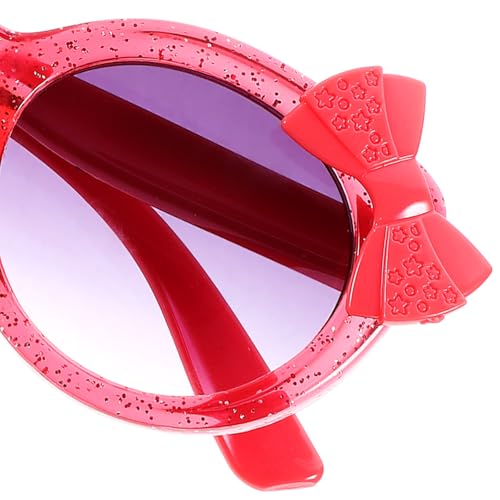 SAFIGLE 1 Par De Óculos Infantis Com Laço Vermelho Óculos Infantis Adereços Óculos De Sol Para Festa