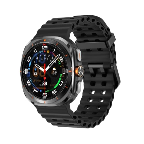 Bracelet caoutchouc pour Samsung Galaxy Watch 7 8 Ultra anti-sueur