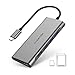 Price comparison product image LENTION USB C Multi-Port Hub with 4K HDMI, 4 USB-A, SD 3.0 Card Reader, Type C Charging Adapter Compatible 2020-2016 MacBook Pro 13/15/16, New Mac Air/Surface, Chromebook, More (C36, Space Gray)