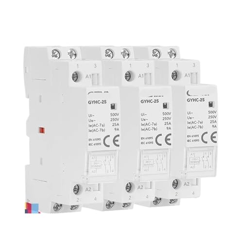Contacteur 2P 25A silencieux et performant GYHC 2NO AC110V pour économie énergie