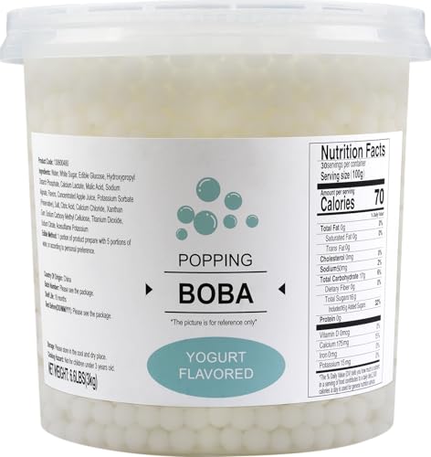 Image of Soeos Yogurt Flavored Popping Boba Pearls, 6.6 lbs (3Kg)