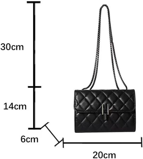 Women's Fashion Trendy Shoulder Bag One-Shoulder Mobile Wallet Card Bag 2.36 * 5.51 * 7.87 Foot - Black - Image 6
