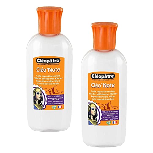 CLÉOPÂTRE Lot de 2 Cléo'Notes 100 gr colle repositionnable liquide