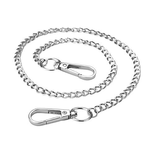 Siliget Trouser Chain 53cm Hip Hop Punk Pants Chain Belt Silver Goth Accessories Metal Trouser Chain for Pants for Women and Men