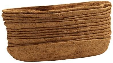 BestNest Panacea 88598 - Macetero de fibra de coco, 30 pulgadas de largo, juego de 12