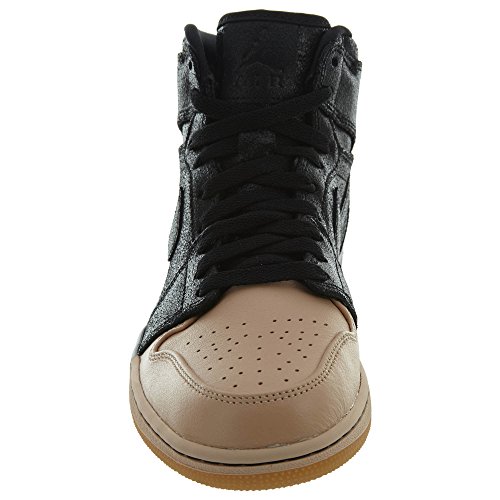 Jordan Womens WMNS Air Jordan 1 Retro High P AH7389 007 - Size 7W Black/Metallic Gold