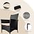 YINRUIN 4 Piece Patio Furniture Set, Outdoor PE Rattan Sectional Sofa with Coffee Table - All-Weather Wicker Conversation Set for Patio, Backyard, Garden