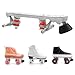 Generisch Skate Plate, Roller Skate Plates, Four Wheel Roller Skate Holder, Roller Plate, Shoe Modification Parts Accessories, Roller Road Drift Skates Plate for Home and Business Users