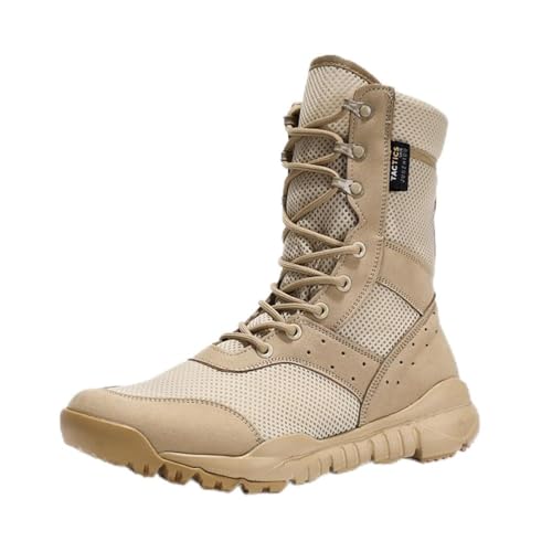 Minetom Hommes Bottes Rangers Militaires Moto Boots De Combat Airsoft