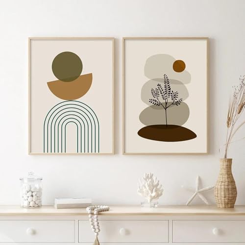Tableau Minimaliste Abstrait pour une Décoration Intérieure Chic et Zen