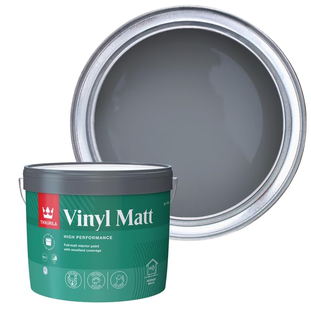 TIKKURILA Vinyl Matt - Washable Full Matt Emulsion Paint For Interior Walls & Ceilings - 10l Surf S500