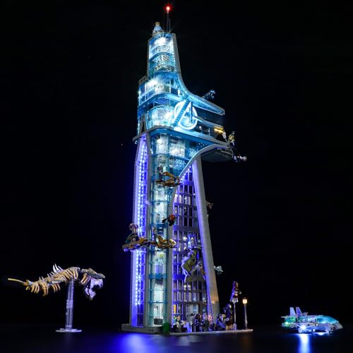 MENZAVA LED Light Set Compatible with LEGO 76269 Avengers Tower Building Blocks Model - Model Set NOT Included