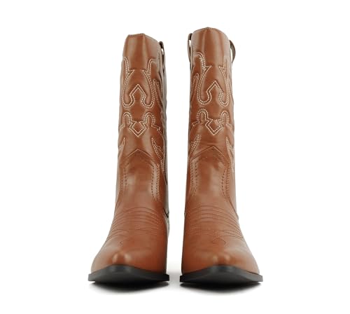 Image of Soda Women's Rodeo Western Pointed Toe Cowboy Boots