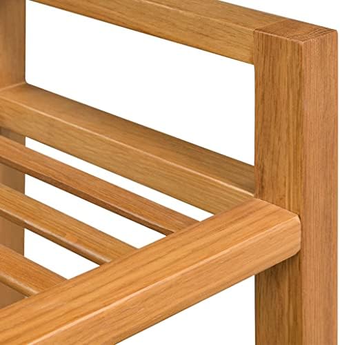 Solid Oak Shoe Cabinet - Free-Standing Shoe Rack Organizer for Entryway & Hallway - Stylish Storage Shelves, Durable & Space-Saving Shoe Storage Solution