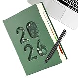 Confort d'écriture amélioré : le Daily Planner 2026 offre une expérience d'écriture fluide sur des pages blanc crème, assurant une prise de notes facile et une réduction de la fatigue des mains pour une utilisation quotidienne pendant les réunions ou les périodes d'étude