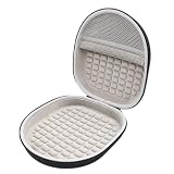 NiuLumea Custodia rigida da viaggio per cuffie Technics EAH-A800, resistente organizer in EVA con tasca in rete, nero