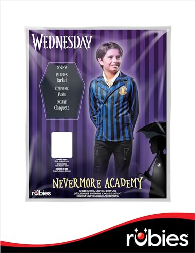Chaqueta disfraz uniforme Nevermore para niño talla L miniatura 5