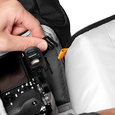 Lowepro Fastpack BP 250 AW III Mirrorless DSLR Camera Backpack - QuickDoor Access and 13 Inch Laptop Compartment DSLR Accessories- 300D Ripstop - Black, LP37333-PWW