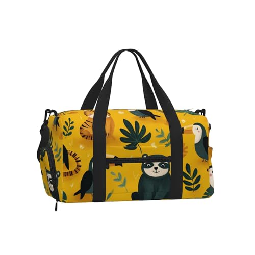Sac de sport étanche Mexpekil grand volume motif jungle pour voyage et fitness