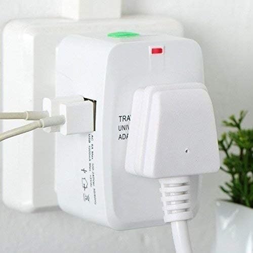USB Travel Adaptor | Universal Travel Plug Adapter with USB Charging Port | Multi-Country International Power Adapter | Compact Portable Charger for Mobile, Tablet & Laptop | Home & Travel Use-image-35
