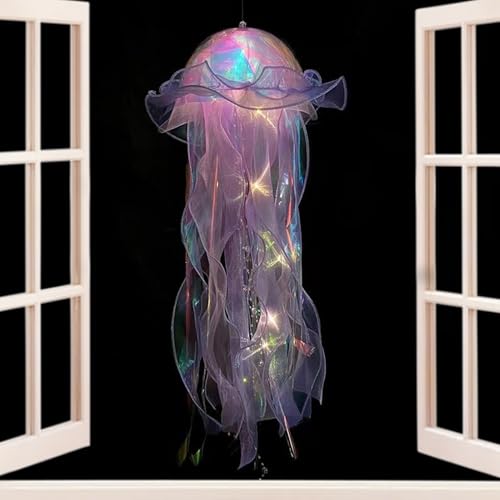 Lámpara LED Medusa – Luz colorida para el ambiente del océano, decoración de medusa flotante, luz ambiental suave, decoración divertida para fiestas, regalo de cumpleaños | Lámpara decorativa