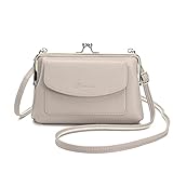 Kiss Lock Wallet Purse for Women, Small Shoulder Crossbody Bag with Strap Phone Purse Handbags Clutc