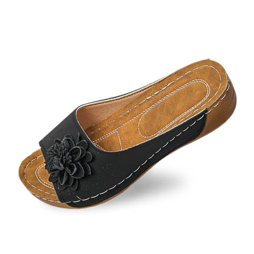 Zapatillas de verano para mujer,transpirables e informales Ligeras y suaves al pie Estilo informal moderno Diseño básico versátil paseos cortos uso en hogar interior#Z