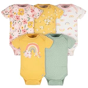Gerber baby-girls 5-pack Short Slee...