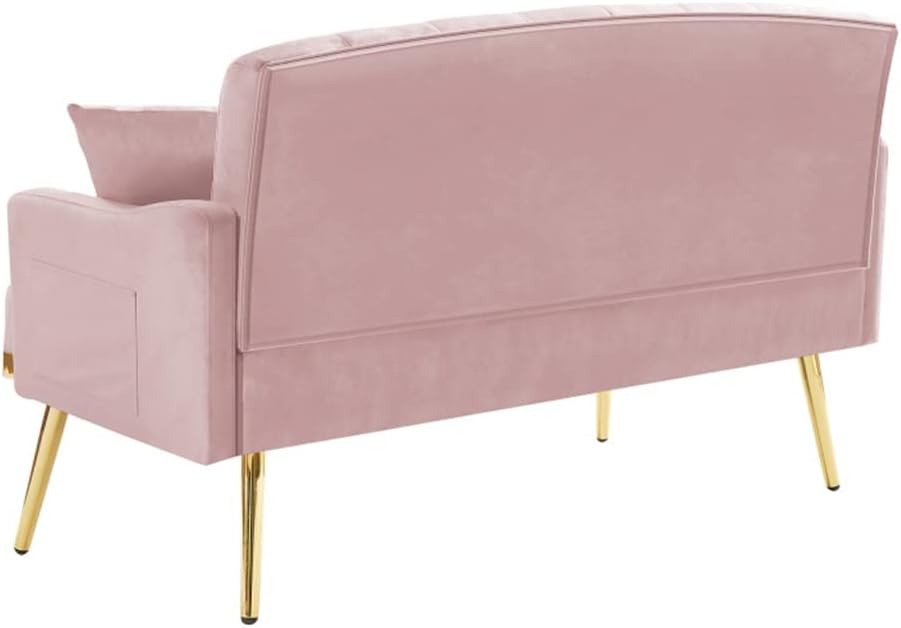 2 Seater Sofa，Golden Leg，Velvet Sofa，Interior Furniture, Living Room and Bedroom