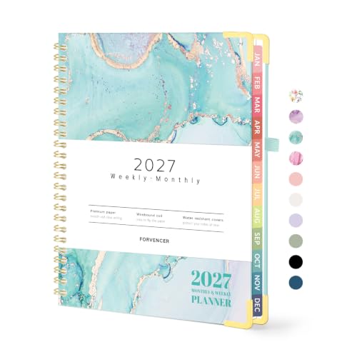 Forvencer 2027 Planner, Hardcover Calendar Planner Jan - Dec 2027, 6"x8"