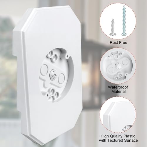 Changta 8141DBL Siding Mounting Kit, Vinyl Siding Mounting Blocks,Outdoor Light Mounting Block thumb #4