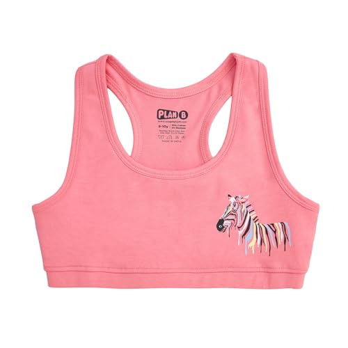 Image of YouGotPlanB Cotton Sports Bra | Pack of 1 | Ages 8-16 Years | Racerback Style | Non-Padded, Double-Layered for Coverage