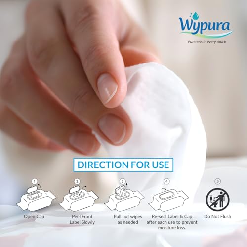 Image of Paraben Free Baby Wet Wipes with Lid | 72 Wipes | Extra Thick Soft Cleansing Wipes | Aloe Vera and Vitamin E | Gentle, pH Balanced, Rash Protection (Pack of 1)