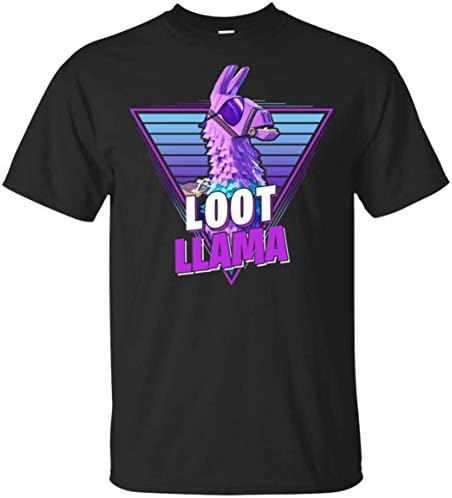 KeyVic Loot Llama T-Shirt - Funny Llama Shirt Black