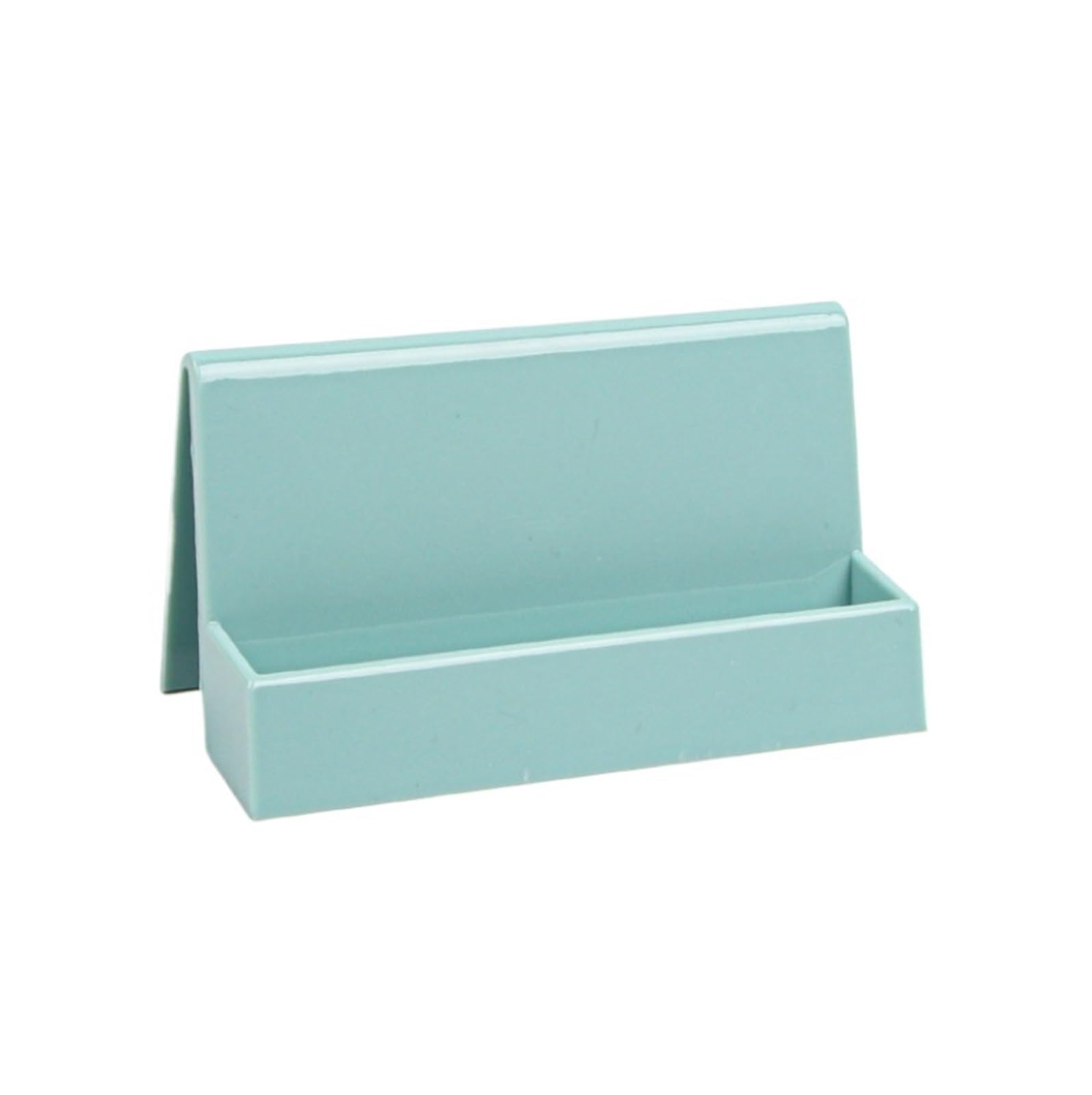 Porte Cartes Visite Porte-Cartes De Visite en Plastique for Cartes, Présentoir for Bureau Rangement(Grün)