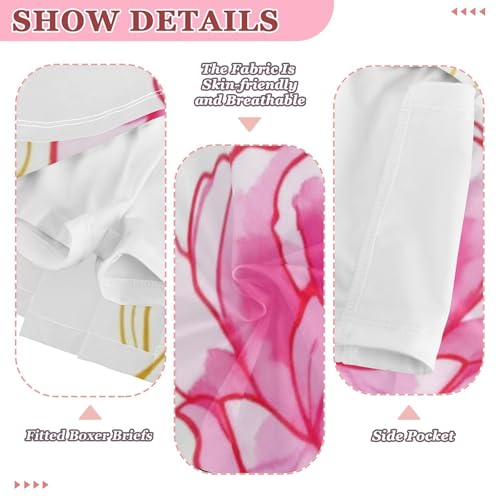 Joisal Girls Skorts Athletic Shorts Tennis Skirts Kids Navy School Yellow Tulips Pink Peony Flowers 3t 5