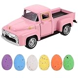 Fabrication soignée : confectionnée avec des détails réalistes, elle constitue un choix idéal pour les collectionneurs ou un cadeau attentionné, décoration de camion de pâques, œufs de pâques mouchetés