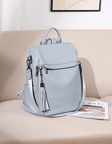 Image of Telena Backpack Purse for Women, PU Leather Anti Theft Travel Backpack Purse Shoulder Bags with Tassel
