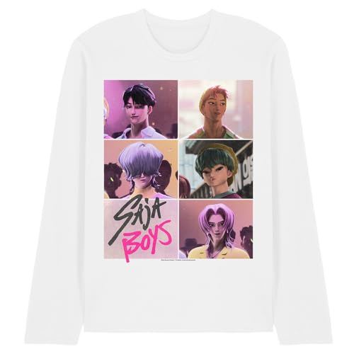 Kpop Demon Hunters maillot blanc Saja Boys t-shirt manches longues mixte