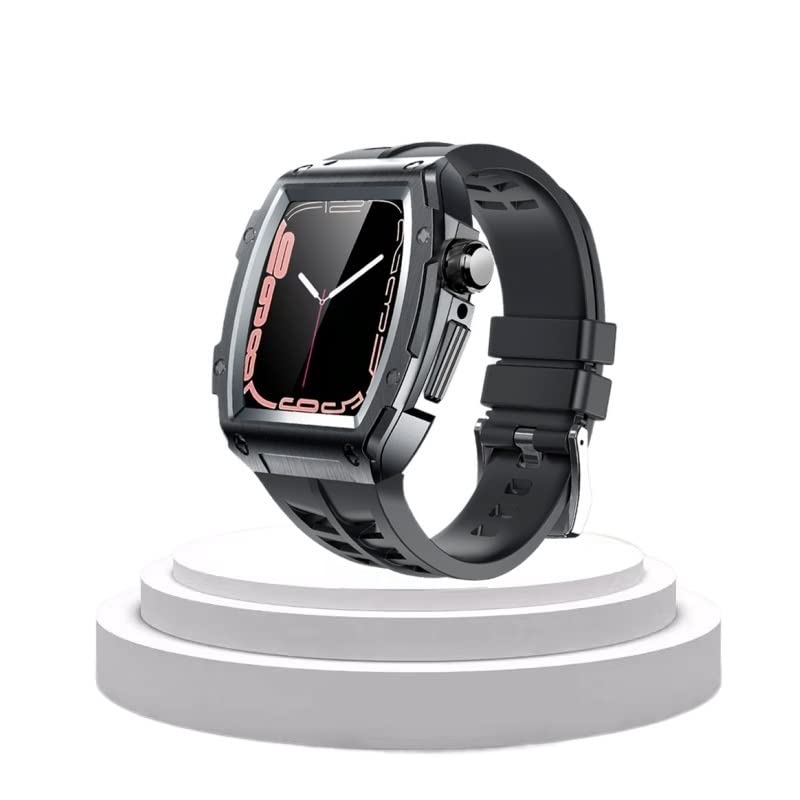 Bracelet Apple Watch 44mm acier pour homme idéal au bureau et en soirée chic INFRI
